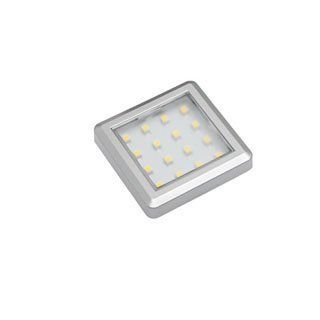 Світильник LED квадратний Estella, 12V DC, 1.2W, 16 SMD3528 т/б, сірий LD-ES21CB-53 фото