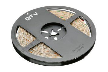 Світлодіодна стрічка 5050, DC12В, 300LED/5м, 14.4 Вт/м, 850 лм/м, 3200К, IP65, рулон 5 м LD-5050-300-65-CB фото