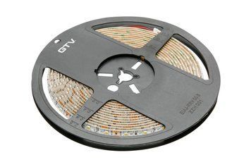 Світлодіодна стрічка 3528, DC12В, 300LED/5м, 4.8 Вт/м, 280 лм/м, 4000К, IP65, рулон 5 м LD-3528-300-65-NE4 фото