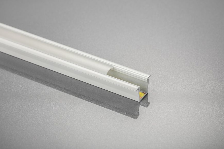 Профіль GLAX MINI високий для світлодіодної стрічки, врізний, 2 м, білий PA-GLAXMW-AL-10 фото